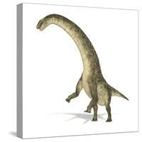 Titanosaurus Dinosaur, Artwork-null-Stretched Canvas