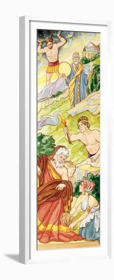 Titans, Greek Mythology-Encyclopaedia Britannica-Framed Premium Giclee Print