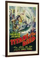 TITANS OF THE DEEP, poster art, 1938-null-Framed Art Print