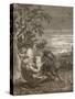 Tithonus, Aurora's Husband, Turned into a Grasshopper, 1731-Bernard Picart-Stretched Canvas