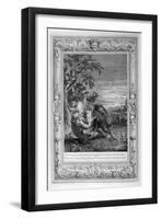 Tithonus, Aurora's Husband, Turned into a Grasshopper, 1733-Bernard Picart-Framed Giclee Print