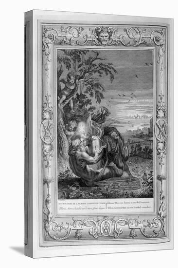 Tithonus, Aurora's Husband, Turned into a Grasshopper, 1733-Bernard Picart-Stretched Canvas