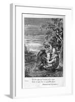 Tithonus, Eos's Lover, Turned into a Grasshopper, 1655-Michel de Marolles-Framed Giclee Print