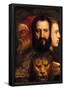Titian An Allegory of Prudence Art Print Poster-null-Framed Poster