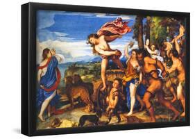 Titian Bacchus and Ariadne Art Print Poster-null-Framed Poster