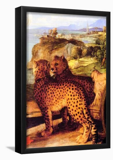 Titian Bacchus and Ariadne Detail Art Print Poster-null-Framed Poster