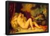 Titian Danae Art Print Poster-null-Framed Poster