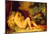 Titian Danae Art Print Poster-null-Mounted Poster