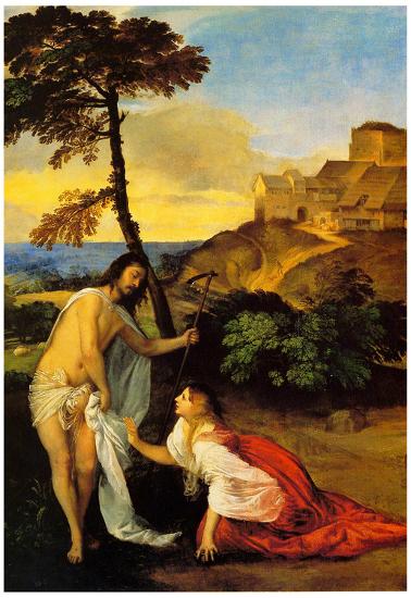 Titian Noli Me Tangere Art Print Poster Prints