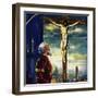 Titian Painted Many Pictures for King Phillip II of Spain, Including His Famous Crucifixion-Luis Arcas Brauner-Framed Giclee Print