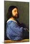 Titian Portrait of a Man Art Print Poster-null-Mounted Poster