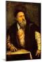Titian Self Portrait 2 1570 Art Print Poster-null-Mounted Poster