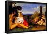 Titian The Three Ages of Man Art Print Poster-null-Framed Poster