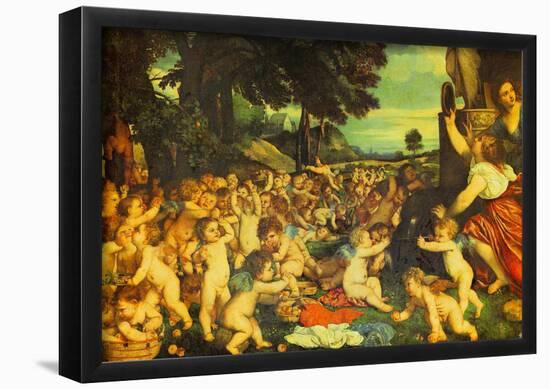 Titian The Worship of Venus Art Print Poster-null-Framed Poster