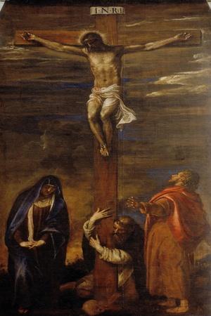 Christ on the Cross with the Virgin, Saint John and Saint Dominic