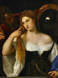 The Girl with a Mirror, Around 1515-Titian (Tiziano Vecelli)-Giclee Print