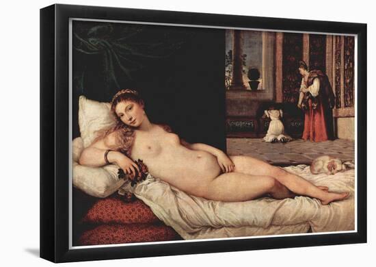 Titian (Venus of Urbino) Art Poster Print-null-Framed Poster