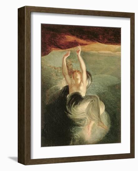 Titiana Discovering the Ring of the Nibelung in the Opera "The Ring of the Nibelung" Richard Wagner-Henry Fuseli-Framed Giclee Print