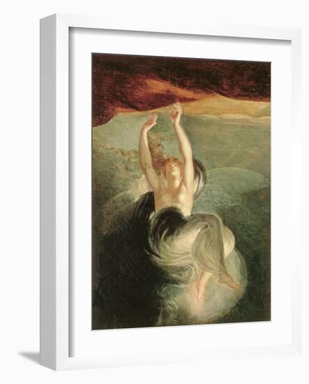 Titiana Discovering the Ring of the Nibelung in the Opera "The Ring of the Nibelung" Richard Wagner-Henry Fuseli-Framed Giclee Print