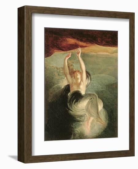 Titiana Discovering the Ring of the Nibelung in the Opera "The Ring of the Nibelung" Richard Wagner-Henry Fuseli-Framed Giclee Print