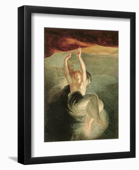 Titiana Discovering the Ring of the Nibelung in the Opera "The Ring of the Nibelung" Richard Wagner-Henry Fuseli-Framed Giclee Print