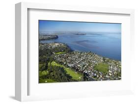 Titirangi Golf Course, Green Bay, and Manukau Harbour, Auckland, North Island, New Zealand-David Wall-Framed Photographic Print