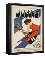 Title of the Magazine Jugend 1897-Plakatkunst-Framed Stretched Canvas