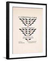 Title Page - a Christmas Carol, 1915-Arthur Rackham-Framed Giclee Print