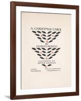 Title Page - a Christmas Carol, 1915-Arthur Rackham-Framed Giclee Print