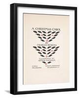 Title Page - a Christmas Carol, 1915-Arthur Rackham-Framed Giclee Print