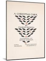 Title Page - a Christmas Carol, 1915-Arthur Rackham-Mounted Giclee Print