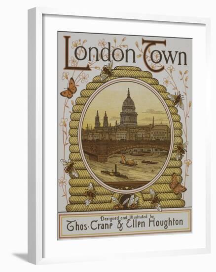 Title Page, Depicting St. Paul's Cathedral. Illustration From London Town'-Thomas Crane-Framed Giclee Print