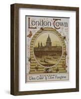 Title Page, Depicting St. Paul's Cathedral. Illustration From London Town'-Thomas Crane-Framed Giclee Print