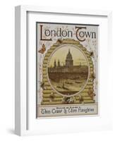 Title Page, Depicting St. Paul's Cathedral. Illustration From London Town'-Thomas Crane-Framed Giclee Print