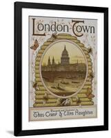 Title Page, Depicting St. Paul's Cathedral. Illustration From London Town'-Thomas Crane-Framed Giclee Print