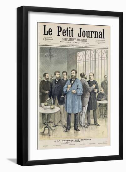 Title Page Depicting the Bar in the House of Deputies from the Illustrated Supplement of Le Petit J-Henri Meyer-Framed Giclee Print