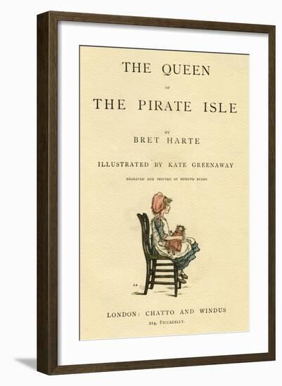 Title Page Design, the Queen of the Pirate Isle-Kate Greenaway-Framed Art Print