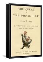 Title Page Design, the Queen of the Pirate Isle-Kate Greenaway-Framed Stretched Canvas