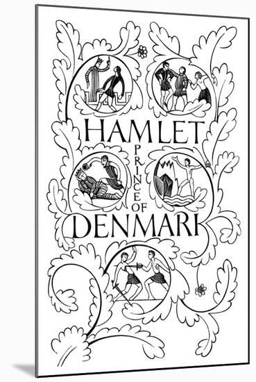 Title Page for Hamlet, 1932-Eric Gill-Mounted Giclee Print