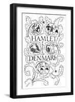 Title Page for Hamlet, 1932-Eric Gill-Framed Giclee Print