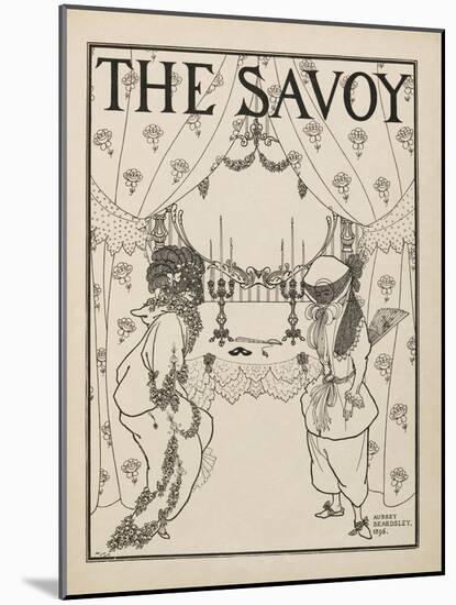 Title Page For No.1 Of the Savoy""-Aubrey Beardsley-Mounted Giclee Print