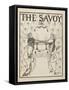 Title page for No1 of The Savoy from a book of fifty drawings, 1897 drawing-Aubrey Beardsley-Framed Stretched Canvas