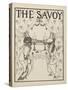 Title page for No1 of The Savoy from a book of fifty drawings, 1897 drawing-Aubrey Beardsley-Stretched Canvas