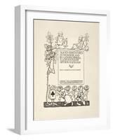 Title Page, from Alice's Adventures in Wonderland, by Lewis Carroll, Pub.1907 (Litho)-Arthur Rackham-Framed Giclee Print