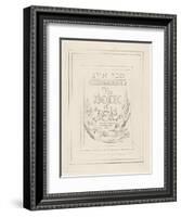 Title Page from Illustrations of the Book of Job, 1825-William Blake-Framed Giclee Print