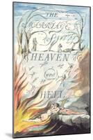Title Page, from Marriage of Heaven and Hell-William Blake-Mounted Giclee Print