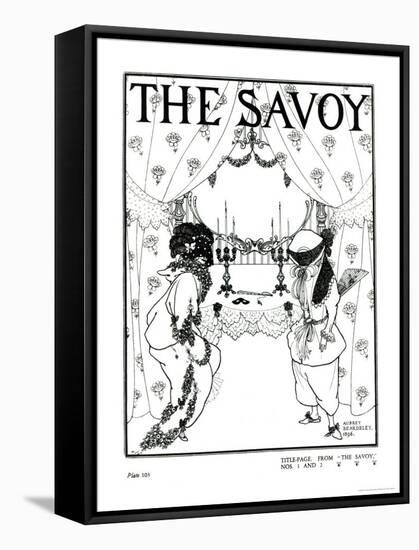 Title Page from The Savoy No. 1 and 2, 1896-Aubrey Beardsley-Framed Stretched Canvas