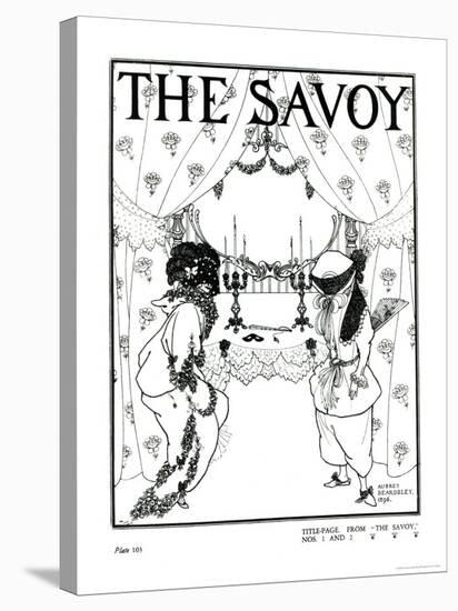 Title Page from The Savoy No. 1 and 2, 1896-Aubrey Beardsley-Stretched Canvas