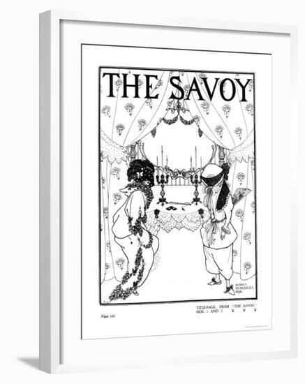 Title Page from The Savoy No. 1 and 2, 1896-Aubrey Beardsley-Framed Giclee Print