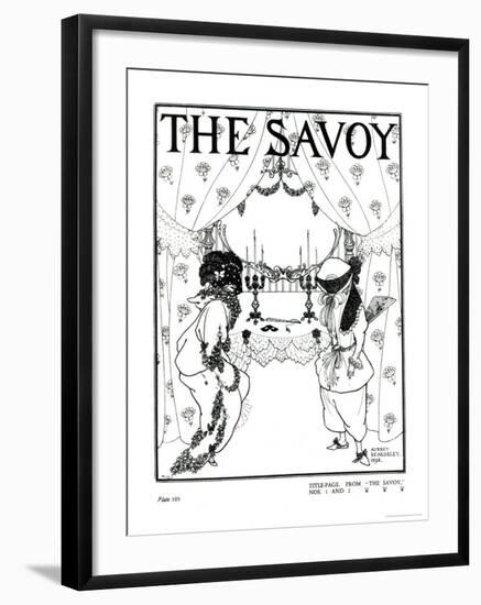Title Page from The Savoy No. 1 and 2, 1896-Aubrey Beardsley-Framed Giclee Print